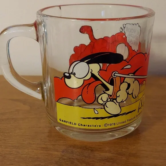 Vtg.1978 Garfield McDonald's Glass Mugs - Picture 16 of 16